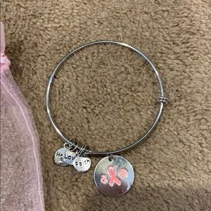 Breast cancer awareness bracelet